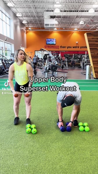 Upper body superset hot sale